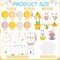24 Pieces Easter Craft Kits for Kids Simple Bunny Eggs Paper Plate Crafts Early Learning Artwork DIY Projects